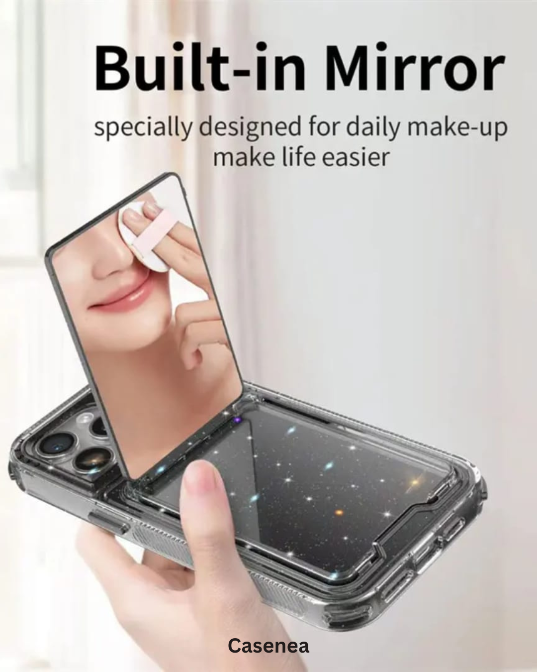 TPU Mirror Kickstand Case – Shockproof & Stylish