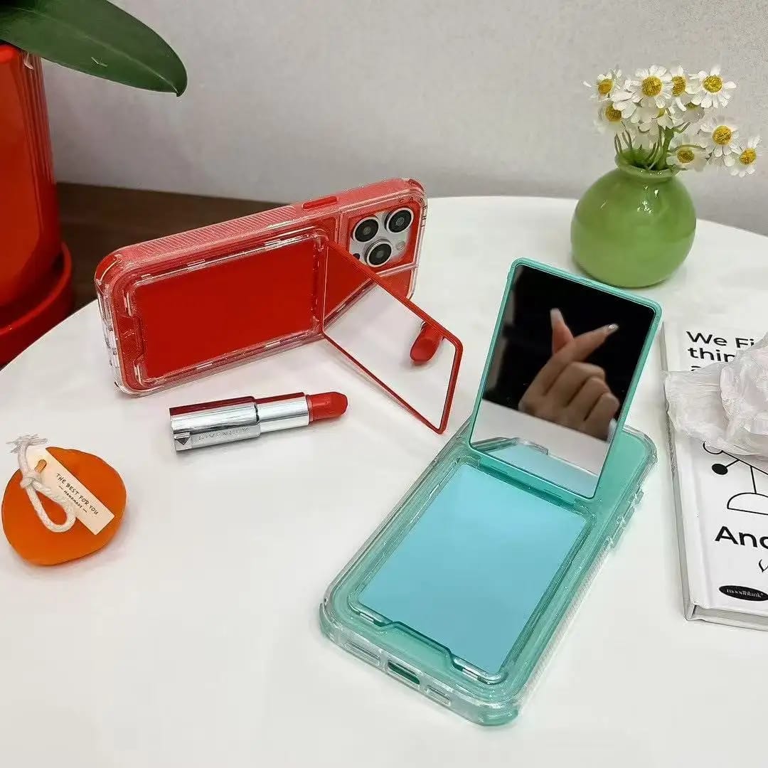 TPU Mirror Kickstand Case – Shockproof & Stylish
