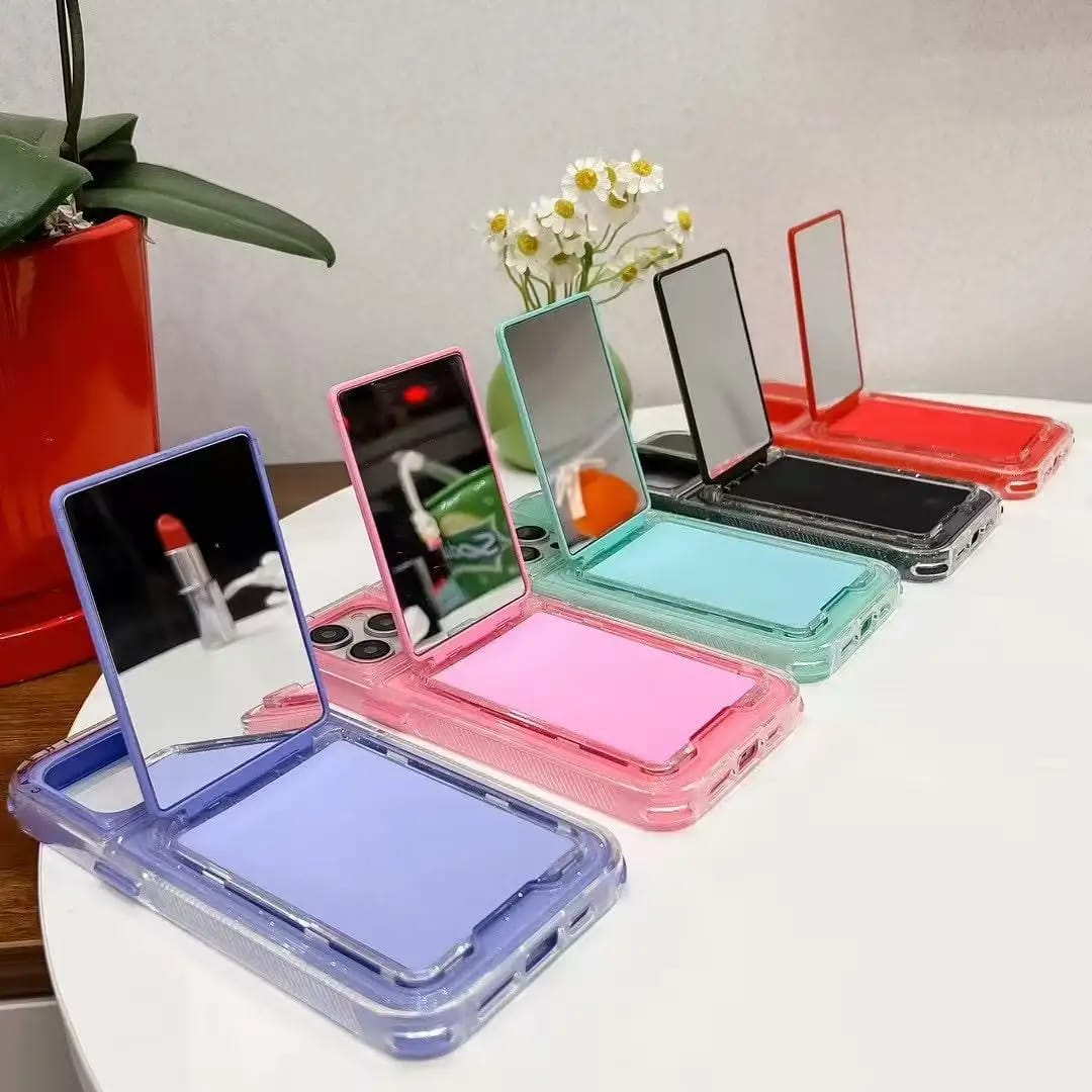 TPU Mirror Kickstand Case – Shockproof & Stylish