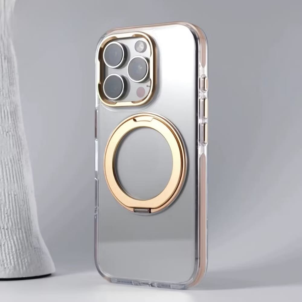 Hard Protective Case with Built-in Kickstand & Metal Frame – Military Grade Protection