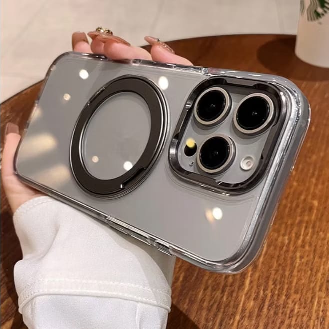 Hard Protective Case with Built-in Kickstand & Metal Frame – Military Grade Protection