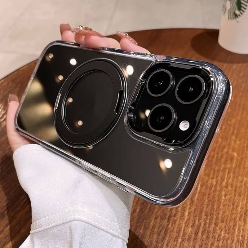 Hard Protective Case with Built-in Kickstand & Metal Frame – Military Grade Protection