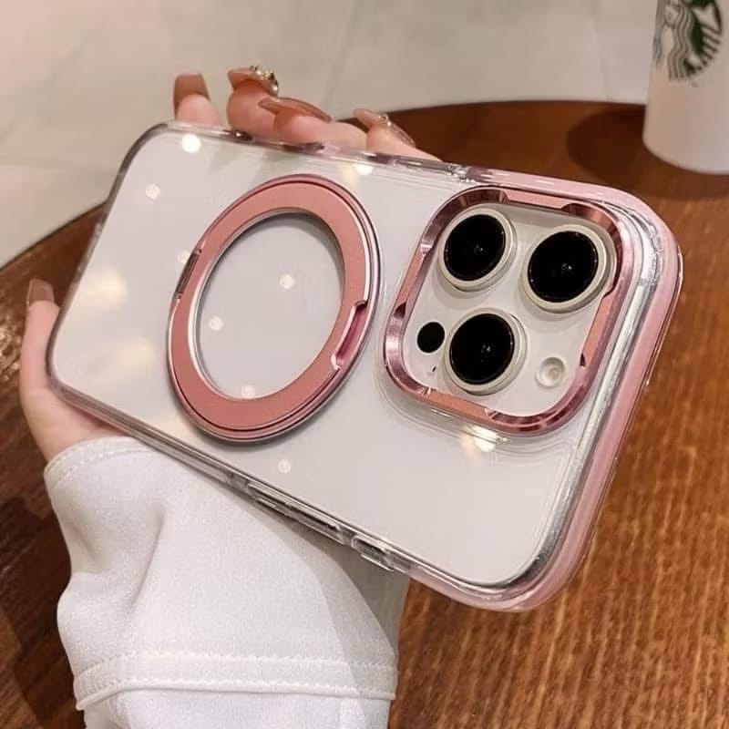 Hard Protective Case with Built-in Kickstand & Metal Frame – Military Grade Protection