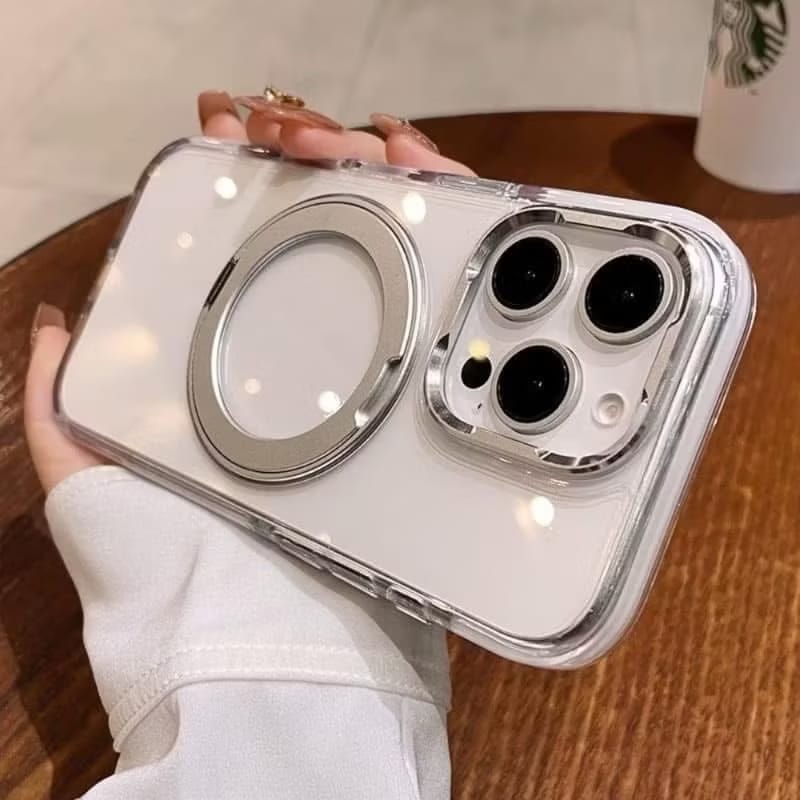 Hard Protective Case with Built-in Kickstand & Metal Frame – Military Grade Protection