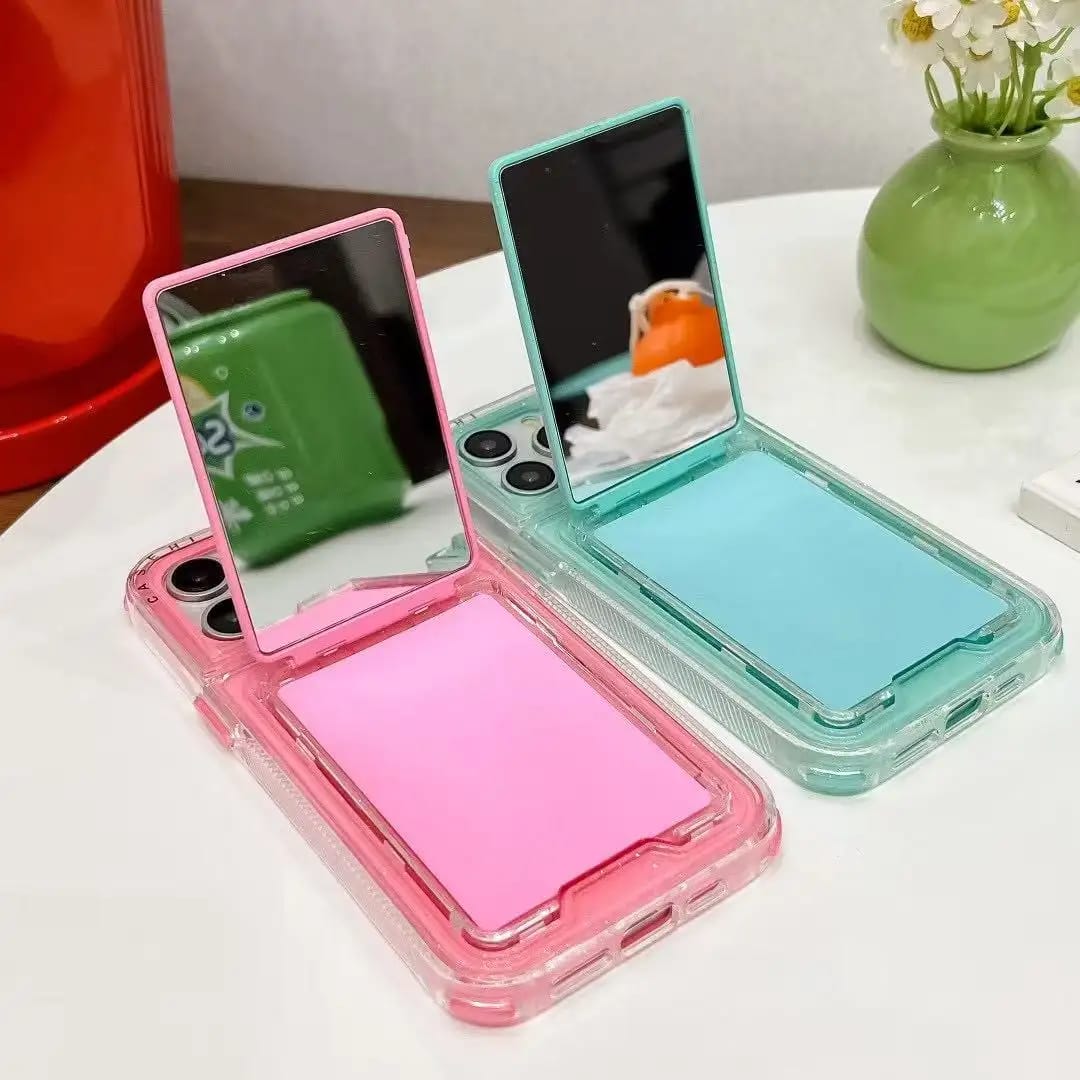 TPU Mirror Kickstand Case – Shockproof & Stylish